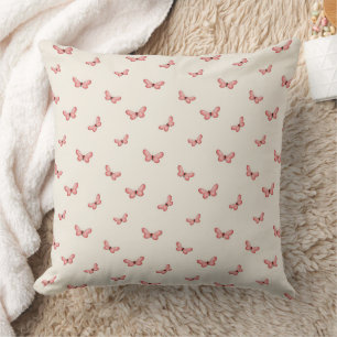 Whimsical Fluttering Butterflies Pattern Cushion