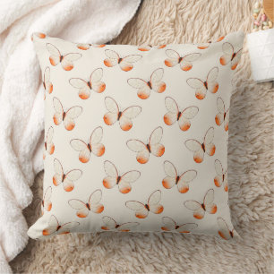 Whimsical Fluttering Butterflies Pattern Cushion