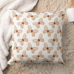 Whimsical Fluttering Butterflies Pattern Cushion