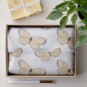 Whimsical Fluttering Butterflies Pattern Tissue Paper
