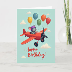 Whimsical Flying Creature Card