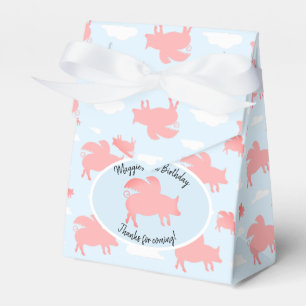 Whimsical Flying Pigs Favour Box