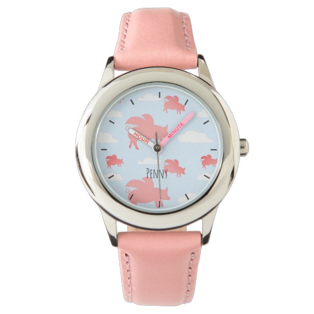 Whimsical Flying Pigs Watch (Front)