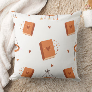 Whimsical Folk Art Books & Celestial Magic Cushion