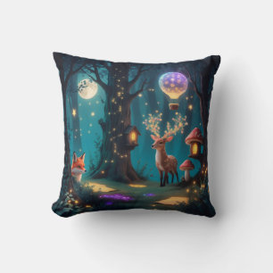 Whimsical Forest Adventure Pillow Cover