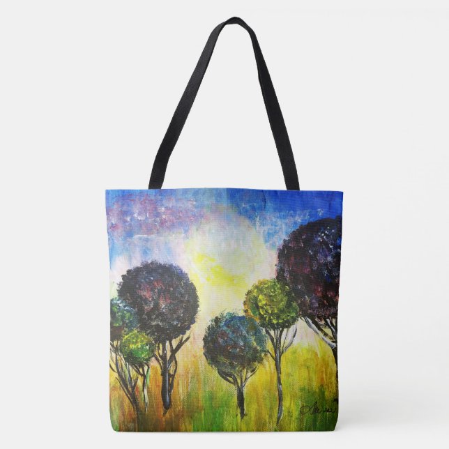 Whimsical Forest All-Over-Print Tote  (Front)