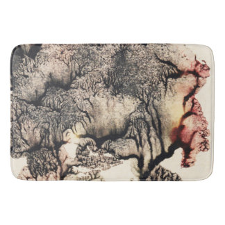 whimsical forest bath mat