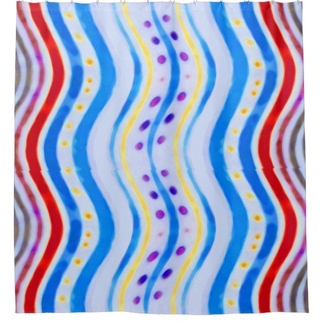 Whimsical Forest Blanket Shower Curtain (Front)