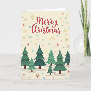 Whimsical Forest Christmas Card