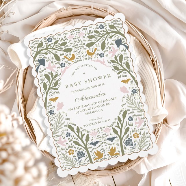 Whimsical Forest Folk Baby Shower Invitation (Creator Uploaded)