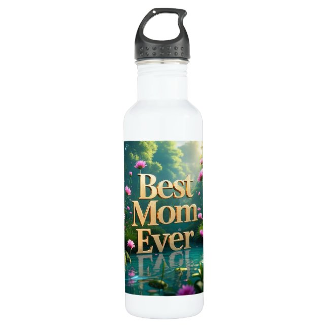 Whimsical Forest Garden For Mother's Day  710 Ml Water Bottle (Front)