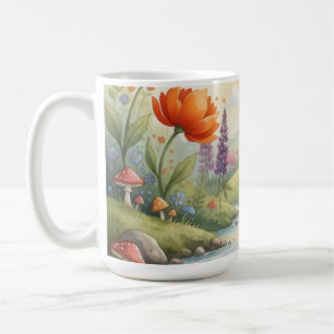 whimsical forest gnome coffee mug