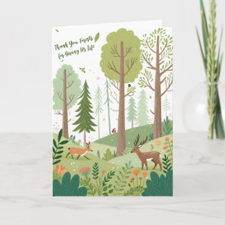 Whimsical Forest Greeting Card