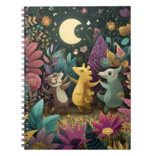Whimsical Forest Moon Dance Notebook