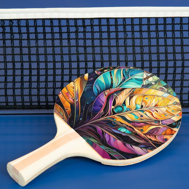 Whimsical Forest Ping Pong Paddle (Insitu)