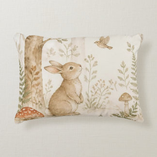 Whimsical Forest Woodland Animals Baby Decorative Cushion