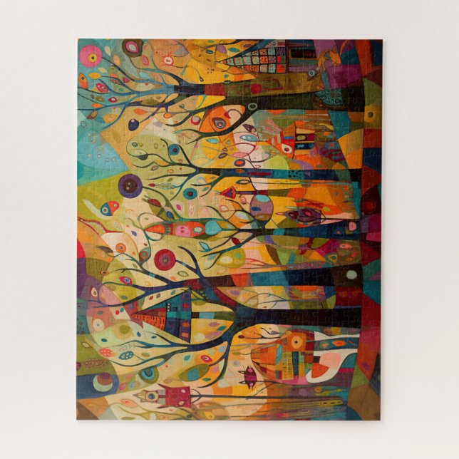 Whimsical Forestscape Jigsaw Puzzle (Vertical)