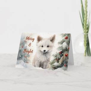 Whimsical Fox Christmas Card