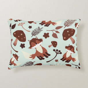 Whimsical Fox Decorative Cushion