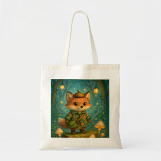 Whimsical Fox Explorer Art Tote Bag