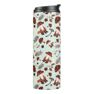 Whimsical Fox Thermal Tumbler