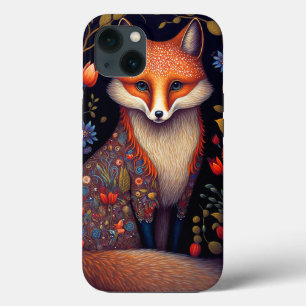 Whimsical Fox Woodland Fantasy Art iPhone 13 Case