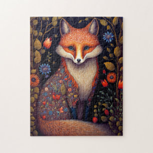 Whimsical Fox Woodland Fantasy Art Jigsaw Puzzle