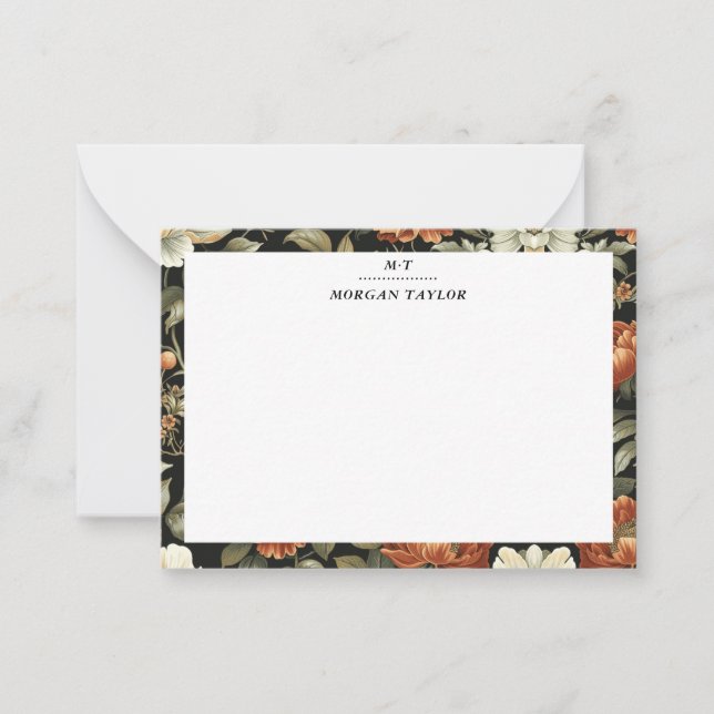 Whimsical Frame Personalised Note Cards (Front)