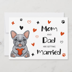 Whimsical French Bulldog Wedding Save the Date