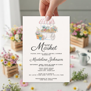 Whimsical Fresh Off The Market Bridal Shower Invitation
