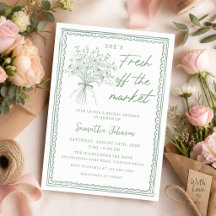 Whimsical Fresh Off the Market Bridal Shower