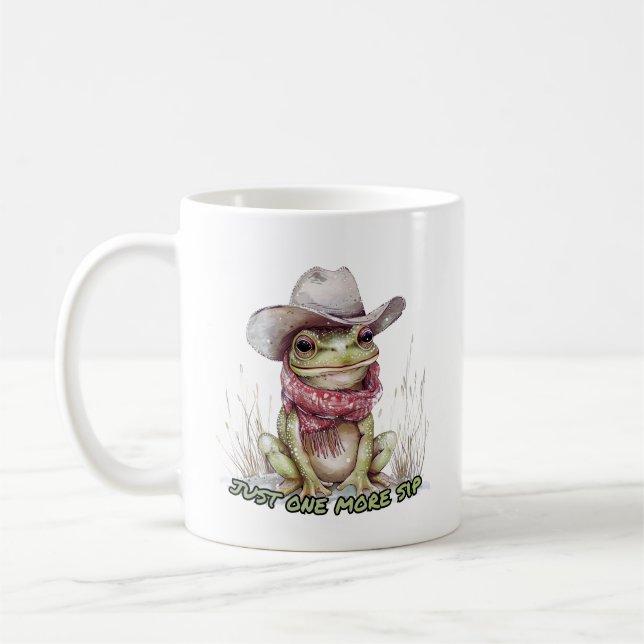 Whimsical Frog Coffee Mug (Left)