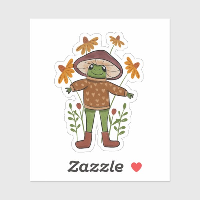 Whimsical Frog Cottagecore Illustration (Sheet)