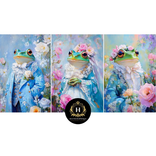 Whimsical Frog Prince Wrapping Paper Sheets (Creator Uploaded)
