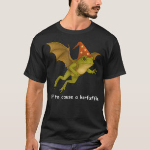 Whimsical Frog Wizard Off To Cause A Kerfuffle Mem T-Shirt