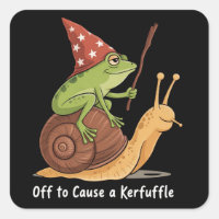 Whimsical Frog Wizard Off to Cause A Kerfuffle 