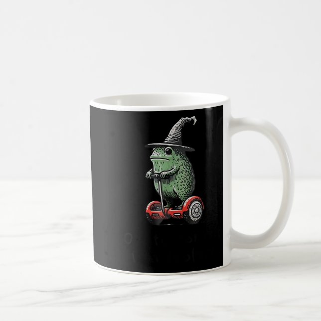 Whimsical Frog Wizard Off To Commit Tom Foolery Fr Coffee Mug (Right)