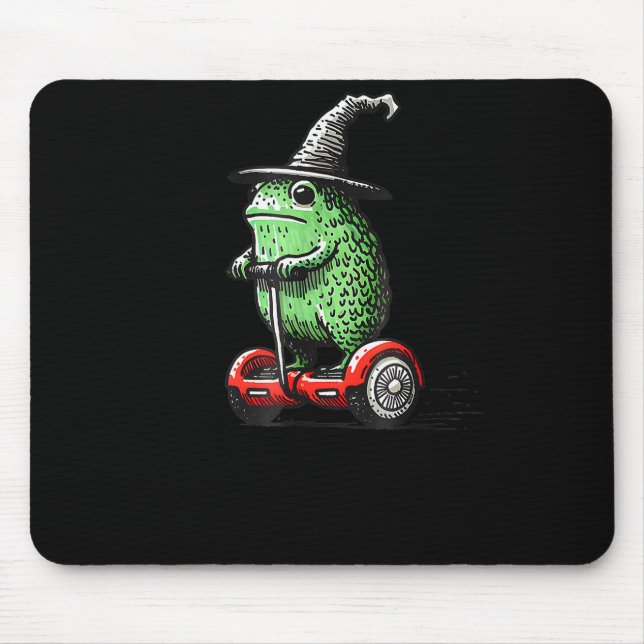 Whimsical Frog Wizard Off To Commit Tom Foolery Fr Mouse Mat (Front)