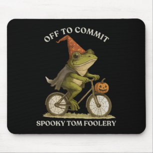 Whimsical Frog Wizard Off To Commit Tom Foolery Fr Mouse Mat