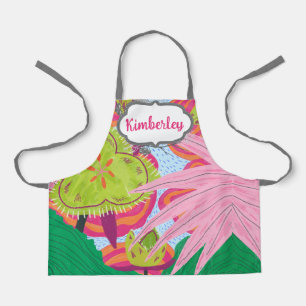 Whimsical Fruits and Plants Apron