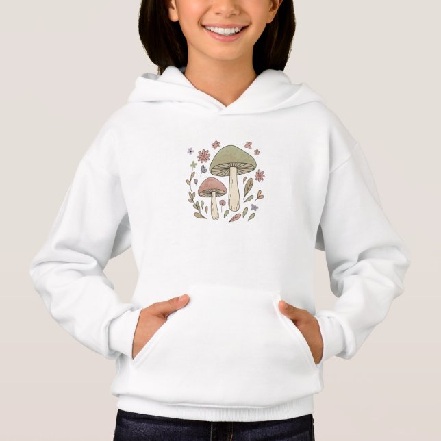 Whimsical Fungi Botanical Graphic Cozy (Front)