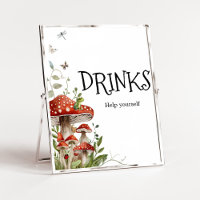 Whimsical Fungi Mushroom Fall Baby Shower Drinks