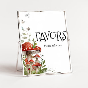 Whimsical Fungi Mushroom Fall Baby Shower Favours Poster