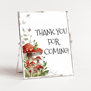 Whimsical Fungi Mushroom Fall Thank you for Coming Poster