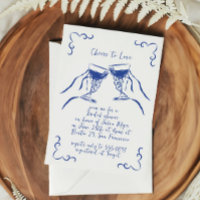 Whimsical Funky Cheers to Love Wine Bridal Shower