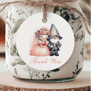 Whimsical Garden Gnome Boho Woodland Wedding Thank Favour Tags