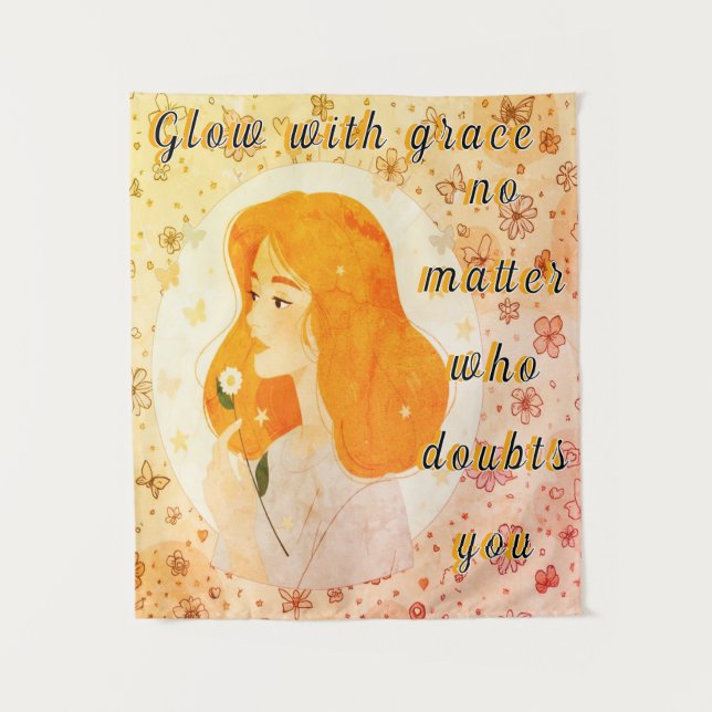 Whimsical Garden - Modern Tapestry (Front)