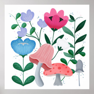 Whimsical Garden Poster