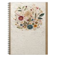 Whimsical Garden Pressed Flowers Bohemian