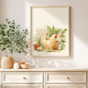 Whimsical Garden Storybook kids Poster